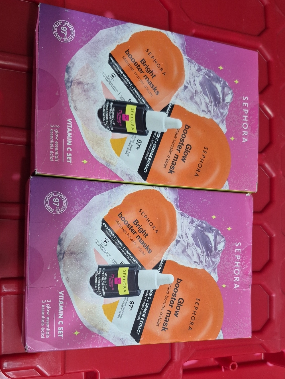Vitamin C Glow Boost Mask Set - Pink & Orange